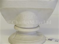 Lot 22 - A PARIANWARE BUST OF LORD NELSON BY JOSEPH PITTS, LONDON 1853; and a drawing of two-decker