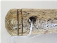 Lot 82 - Ø A 19TH CENTURY SAILORWORK FID; and a model harpoon