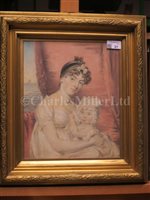 Lot 21 - JOHN DOWNMAN (WELSH, 1750-1824) Mrs King and daughter