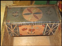 Lot 96 - AN UNUSUAL AND PATRIOTIC BRITISH SAILOR’S CHEST, THIRD-QUARTER 19TH CENTURY