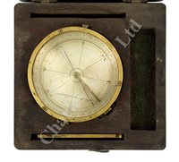 Lot 222 - A POCKET SURVEYING COMPASS BY M. BERGE, LONDON, CIRCA 1810