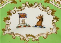 Lot 27 - SIR JAMES CLARK ROSS: A RARE PLATE FROM HIS PRIVATE SERVICE COMMEMORATING THE DISCOVERY OF MAGNETIC NORTH, 1ST JUNE, 1831