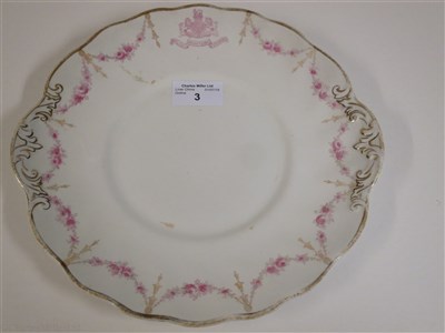 Lot 3 - ALLAN LINE: CHINA PLATE BY ROYAL DOULTON, CIRCA 1900