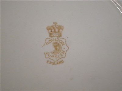 Lot 3 - ALLAN LINE: CHINA PLATE BY ROYAL DOULTON, CIRCA 1900