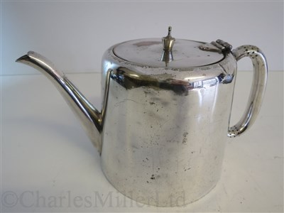 Lot 9 - BELFAST STEAM SHIP COMPANY LTD: A PLATED TEA POT BY SHARMAN D. NEILL, BELFAST, CIRCA 1920