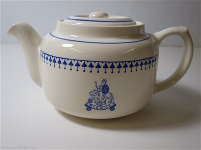 Lot 15 - BRITISH INDIA STEAM NAVIGATION COMPANY:  CHINA TEA POT BY ASHWORTH BROS. ENGLAND, CIRCA 1920
