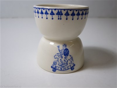 Lot 16 - BRITISH INDIA STEAM NAVIGATION COMPANY: TWO-ENDED EGG CUP BY ASHWORTH BROS. ENGLAND, CIRCA 1920