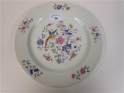 Lot 50 - FURNESS BERMUDA LINE: A ‘BIRD OF PARADISE’ PATTERN CHINA PLATE BY ROYAL DOULTON, CIRCA 1932