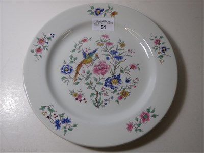 Lot 51 - FURNESS BERMUDA LINE: ‘BIRD OF PARADISE’ PATTERN CHINA PLATE BY ROYAL DOULTON, CIRCA 1932
