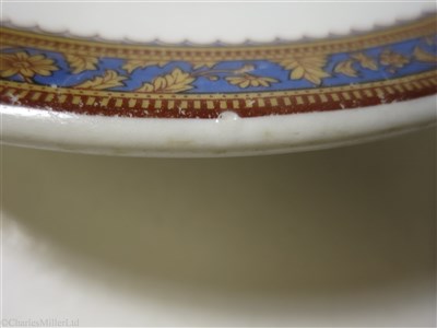 Lot 60 - INTERNATIONAL MERCANTILE MARINE COMPANY: A CHINA SOUP PLATE BY BUFFALO CHINA, CIRCA 1925