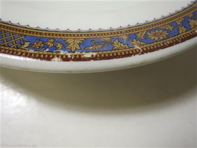 Lot 60 - INTERNATIONAL MERCANTILE MARINE COMPANY: A CHINA SOUP PLATE BY BUFFALO CHINA, CIRCA 1925