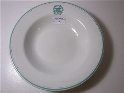 Lot 61 - THE IRRAWADDY FLOTILLA COMPANY LIMITED: A CHINA SOUP PLATE BY DUNN BENNETT & CO. LTD, ENGLAND, CIRCA 1875