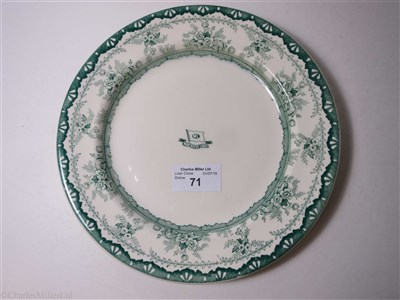 Lot 71 - MANCHESTER LINERS LIMITED: A DINNER PLATE BY DUNN BENNETT & CO. LTD., CIRCA 1910