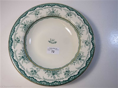 Lot 72 - MANCHESTER LINERS LIMITED: A SOUP PLATE BY DUNN BENNETT & CO. LTD., CIRCA 1910