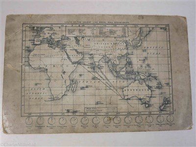 Lot 78 - ORIENT LINE: PASSENGER LIST FOR THE R.M.S. LUSITANIA, 14TH AUGUST 1891