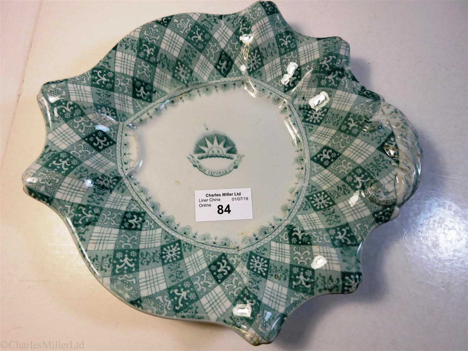 Lot 84 - P&O: A ‘CALEDONIA’ PATTERN IRONSTONE SERVING PLATE BY RIDGEWAY, MORLEY, WEAR & Co., CIRCA 1846