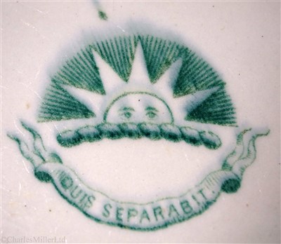 Lot 84 - P&O: A ‘CALEDONIA’ PATTERN IRONSTONE SERVING PLATE BY RIDGEWAY, MORLEY, WEAR & Co., CIRCA 1846