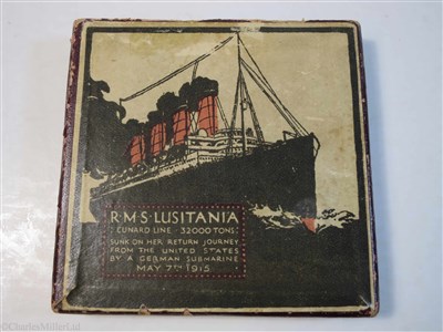 Lot 86 - AN ENGLISH IRON RE-STRIKE MEDALLION OF THE GERMAN “LUSITANIA” MEDAL, CIRCA 1915