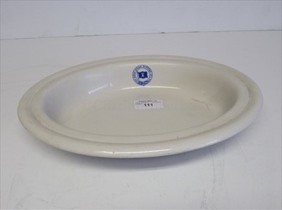 Lot 94 - SHEAF STEAM SHIPPING COMPANY LIMITED:  CHINA VEGETABLE TUREEN BY DUNN, BENNETT & CO. LTD. HANLEY., CIRCA 1970
