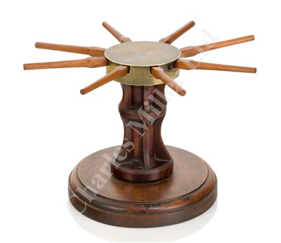 Lot 198 - A 19TH CENTURY PROBABLY SALESMAN'S MODEL FOR A SHIP'S CAPSTAN