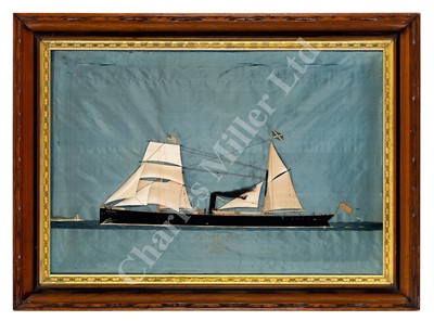 Lot 158 - A SILKWORK PICTURE BY THOMAS WILLIS (AMERICAN, 1850-1925), NEW YORK, CIRCA 1875