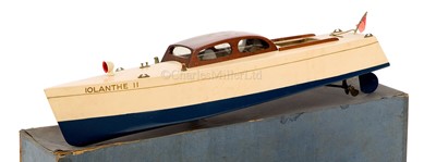 Lot 30 - AN ELECTRIC DAY CRUISER IOLANTHE II BY BASSETT-LOWKE, CIRCA 1935