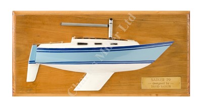 Lot 338 - A MODERN ½IN. TO 1FT HALF-BLOCK MODEL FOR A SADLER 29 and a Sadler 34
