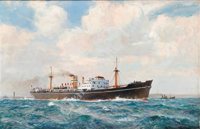 Lot 26 - δ ARTHUR BURGESS (BRITISH, 1879-1957) M.V. 'Irish Pine' 1948