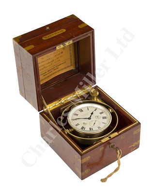 Lot 209 - AN EIGHT-DAY DECK WATCH BY WALTHAM WATCH CO., MASS., CIRCA 1919