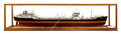 Lot 340 - A FINE BUILDER'S MODEL FOR THE TANKER M.T. FERNCOURT, BUILT BY ERIKSBERG MV, GÖTEBORG  FOR FERNLEY & EAGER, OSLO, 1955