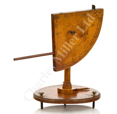 Lot 272 - A RARE PLANE TABLE 4½IN. RADIUS QUADRANT BY W. & S. JONES, LONDON, CIRCA 1800