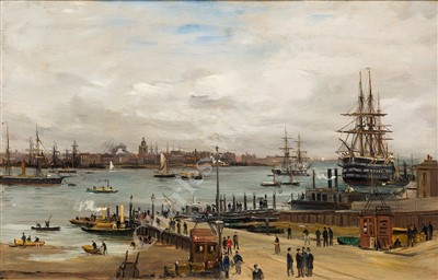 Lot 83 - ROBERT CHARLES GUSTAVE LAURENS MOLS (DUTCH, 1848-1903) Portsmouth