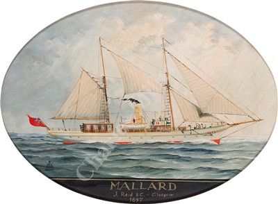 Lot 25 - CONTINENTAL SCHOOL, 20TH CENTURY
Studies of vessels comprising: 'Mallard'; 'Ipparco Baccich'; 'Enchantress'; 'Hirondelle II'; 'St. Michaels'; 'Gimcrack'; 'Nave Carboniera'; 'Freelance'