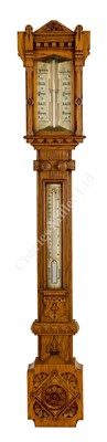 Lot 232 - Ø A LIFEBOAT STATION BAROMETER BY T.B. WINTER, NEWCASTLE UPON TYNE FOR WHITBURN LIFEBOAT STATION, CIRCA 1870