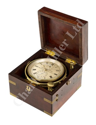 Lot 210 - A TWO-DAY MARINE CHRONOMETER BY JOHN HUTTON, LONDON, CIRCA 1865