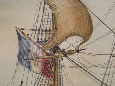 Lot 7 - JOSEPH HONORÉ MAXIME PELLEGRIN (FRENCH, 1793-1869): 'Le Solide' off Marseilles, 1862