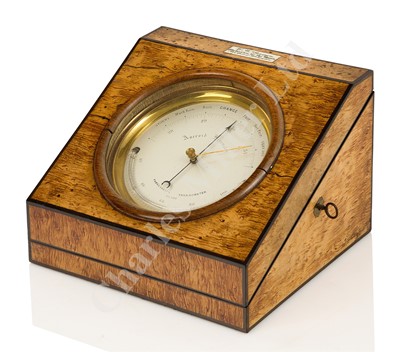 Lot 250 - Ø AN ANEROID DESK BAROMETER BY C.W. DIXEY, LONDON, CIRCA 1850