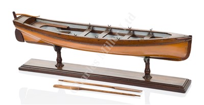 Lot 337 - AN ATTRACTIVE PROBABLY DOCKYARD APPRENTICE 1:12 SCALE MODEL FOR AN EIGHT-MAN CUTTER OF CIRCA 1850