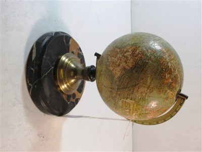 Lot 291 - A 4IN. TERRESTRIAL DESK GLOBE BY E. BERTAUX, PARIS, CIRCA 1890