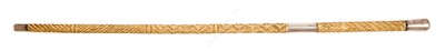 Lot 156 - Ø AN HISTORICALLY INTERESTING WHALE BONE BAND CONDUCTOR'S BATON FOR THE ROYAL ENGINEERS, CIRCA 1880