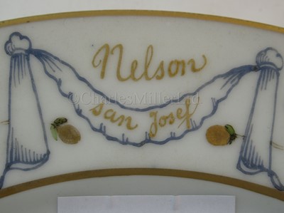 Lot 66 - A 19TH CENTURY SAMPSON WARE PLATE AFTER THE BALTIC SERVICE