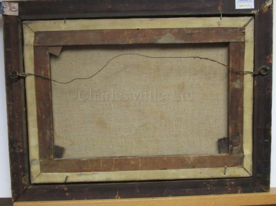 Lot 37 - ENGLISH SCHOOL, 19TH CENTURY Beach scene with a man o'war at anchor