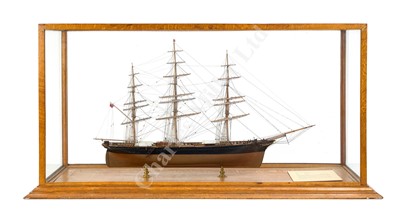 Lot 315 - AN EXCEPTIONALLY FINE 1:96 SCALE STATIC DISPLAY MODEL OF THE FAMOUS COMPOSITE TEA CLIPPER ARIEL, ORIGINALLY BUILT BY ROBERT STEELE & CO., 1865