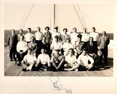 Lot 126 - AN AUTOGRAPHED PHOTOGRAPH OF PRINCE PHILIP, CIRCA 1957