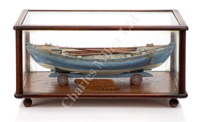 Lot 312 - AN HISTORICALLY INTERESTING LATE 19TH CENTURY MODEL OF THE TYNE LIFEBOAT, ORIGINALLY BUILT IN 1833