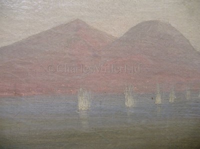 Lot 85 - TOMMASO DE SIMONE (ITALIAN, c1805-1888): H.M.S. 'James Watt' at gunnery practise in the Bay of Naples