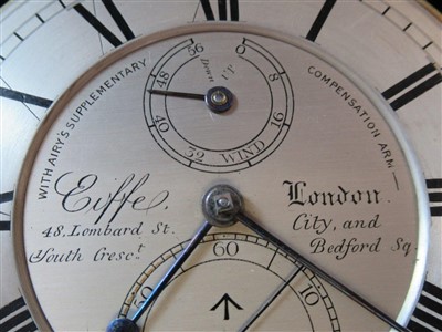 Lot 206 - Ø  A TWO-DAY MARINE CHRONOMETER BY JAMES SWEETMAN EIFFE, LONDON, CIRCA 1841