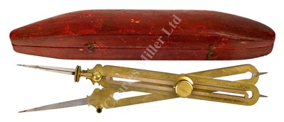 Lot 294 - A FINE PROPORTIONAL DIVIDER BY GILKERSON AND MCALL, TOWER HILL, LONDON, CIRCA 1830