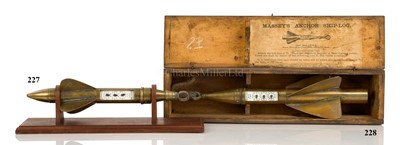 Lot 227 - A RARE HARPOON LOG BY W. PILLEY JR & CO. MAKERS, BIRMINGHAM, CIRCA 1880
