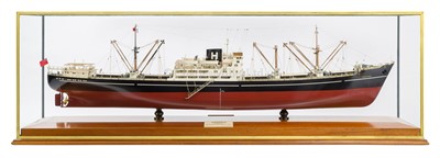 Lot 32 - A BOARDROOM MODEL FOR THE M.V. TREWIDDEN, BUILT BY READHEAD & SONS, SOUTH SHIELDS FOR HAIN STEAMSHIP COMPANY, 1960